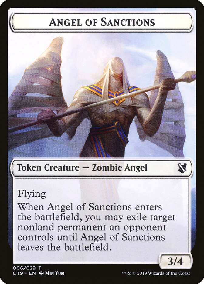 Angel of Sanctions [Commander 2019 Tokens] | Tabernacle Games