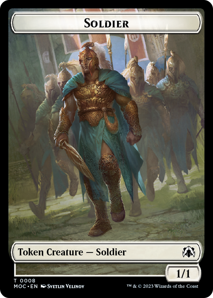 Soldier // Insect Double-Sided Token [March of the Machine Commander Tokens] | Tabernacle Games