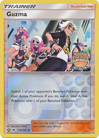 Guzma (115a/147) (Regional Championship Promo) [Sun & Moon: Burning Shadows] | Tabernacle Games