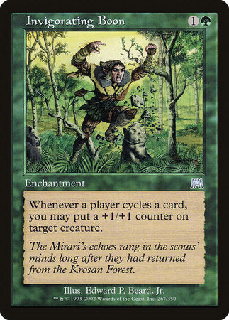 Invigorating Boon [Onslaught] | Tabernacle Games