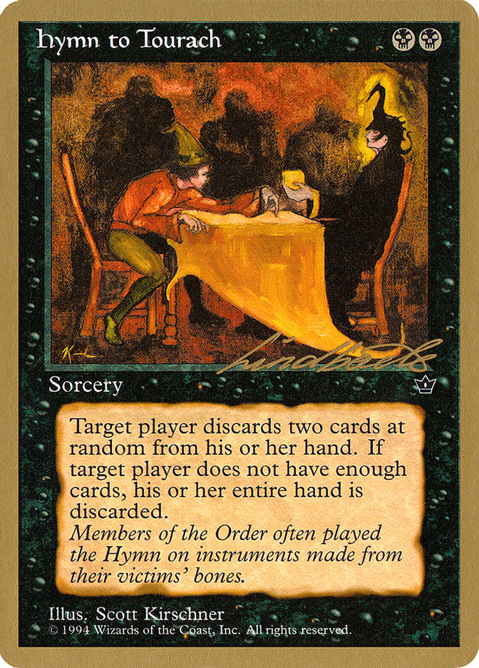 Hymn to Tourach (Table) (Leon Lindback) [Pro Tour Collector Set] | Tabernacle Games