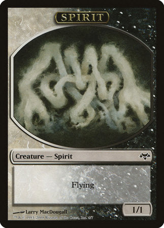 Spirit Token (Black/White) [Eventide Tokens] | Tabernacle Games