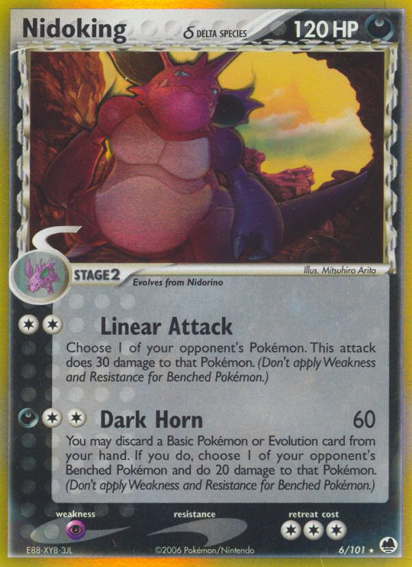 Nidoking (6/101) (Delta Species) [EX: Dragon Frontiers] | Tabernacle Games