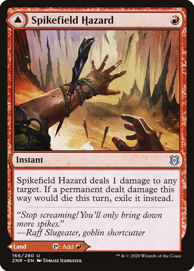 Spikefield Hazard // Spikefield Cave [Zendikar Rising] | Tabernacle Games