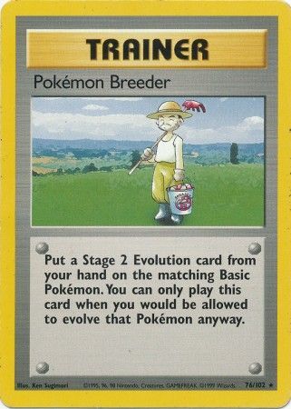 Pokemon Breeder (76/102) [Base Set Unlimited] | Tabernacle Games