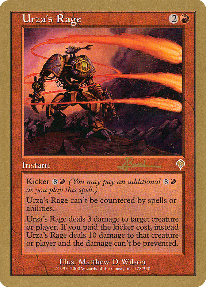 Urza's Rage (Antoine Ruel) [World Championship Decks 2001] | Tabernacle Games