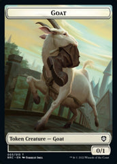 Construct (008) // Goat Double-Sided Token [The Brothers' War Commander Tokens] | Tabernacle Games