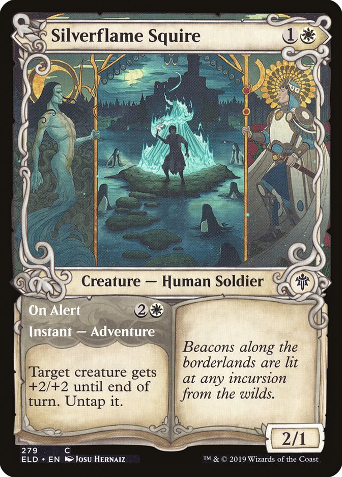 Silverflame Squire // On Alert (Showcase) [Throne of Eldraine] | Tabernacle Games