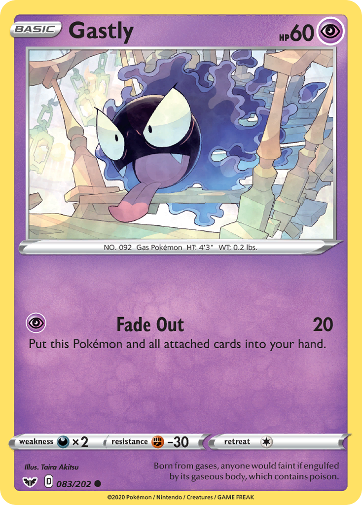 Gastly (083/202) [Sword & Shield: Base Set] | Tabernacle Games