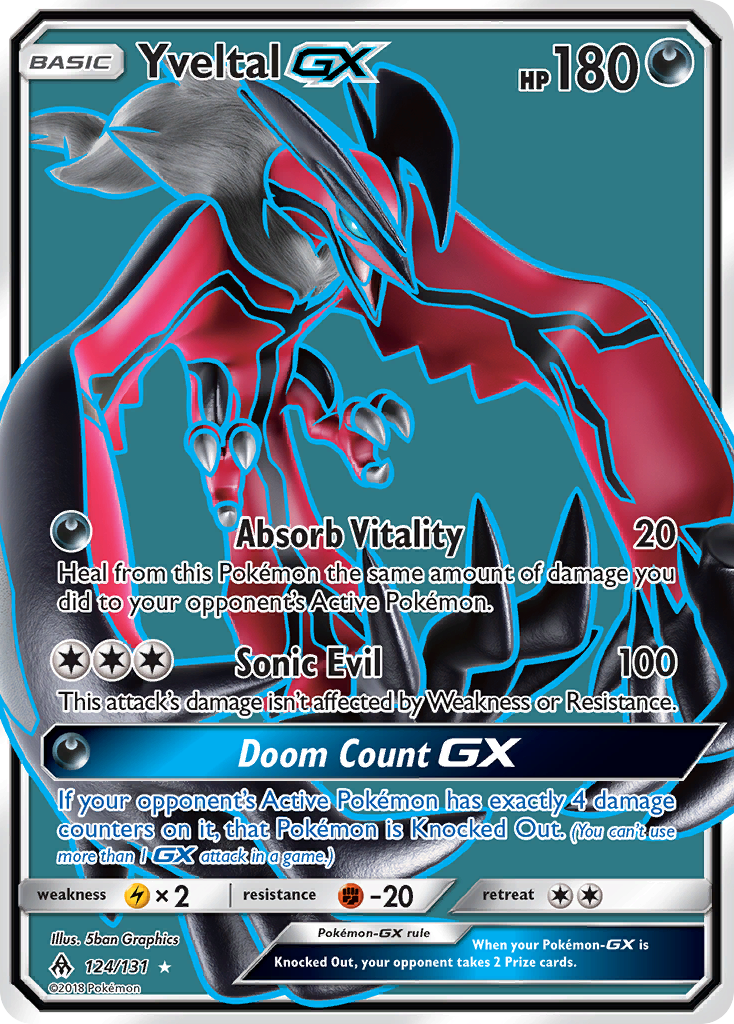 Yveltal GX (124/131) [Sun & Moon: Forbidden Light] | Tabernacle Games