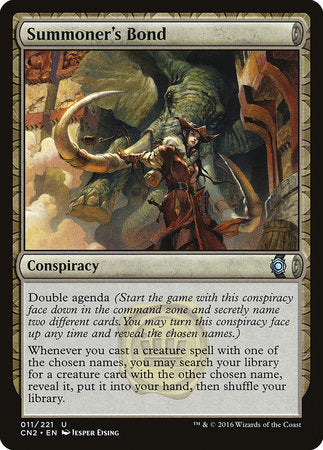 Summoner's Bond [Conspiracy: Take the Crown] | Tabernacle Games