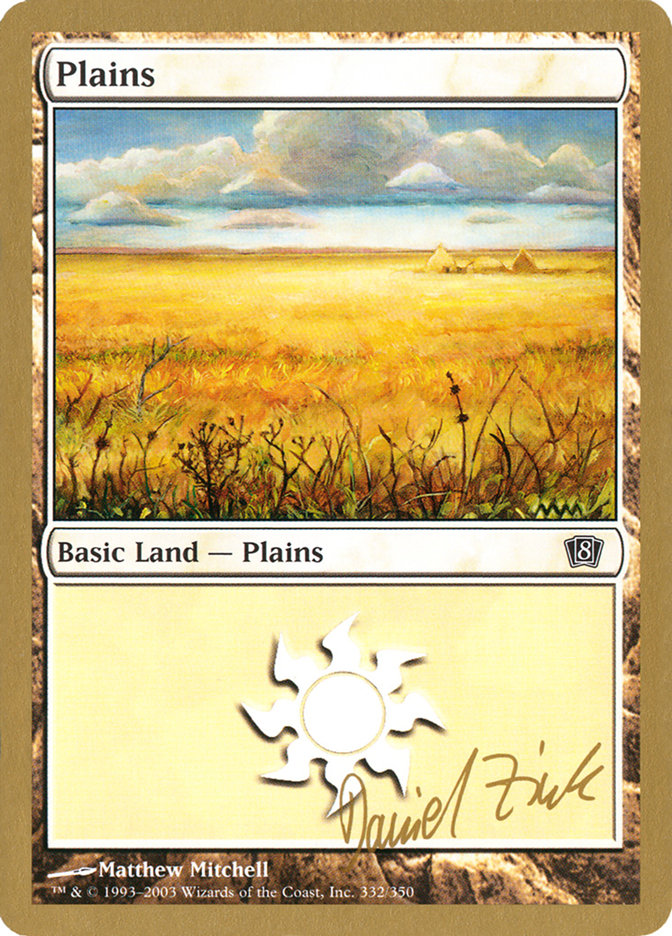 Plains (dz332) (Daniel Zink) [World Championship Decks 2003] | Tabernacle Games