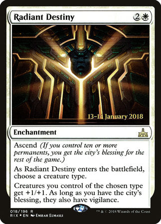 Radiant Destiny [Rivals of Ixalan Promos] | Tabernacle Games