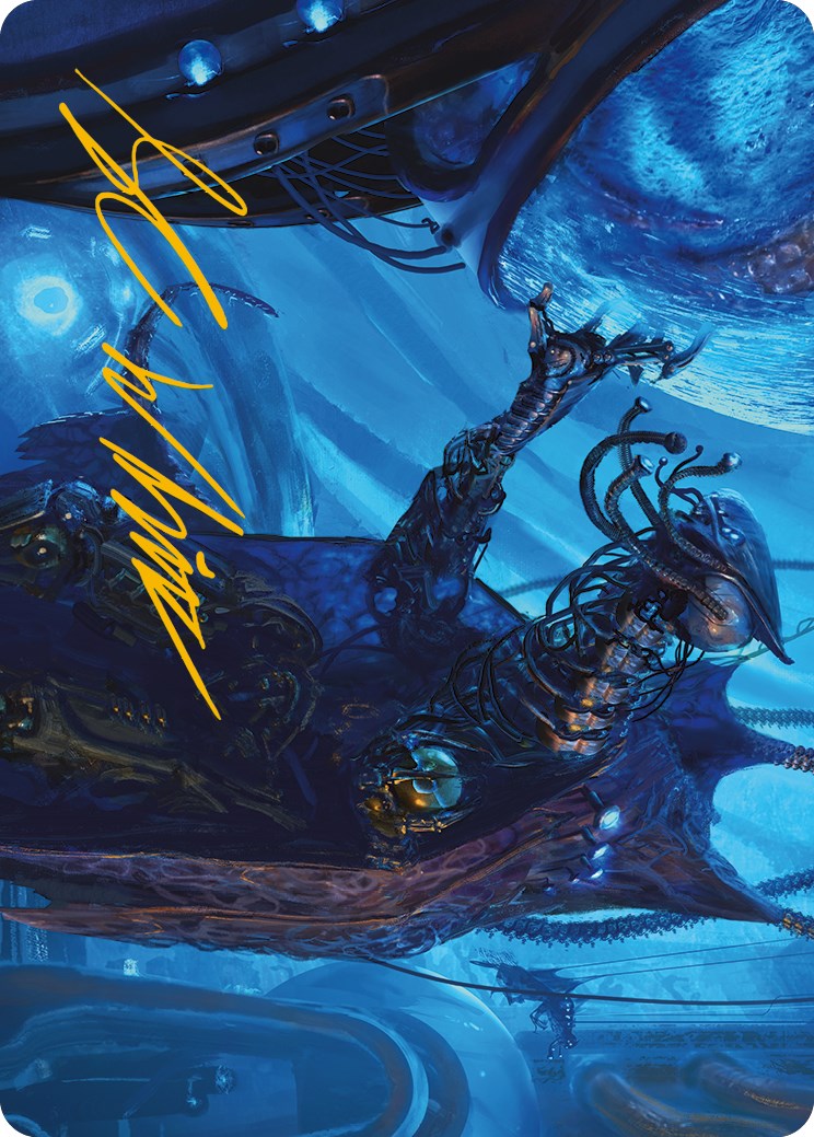 Atmosphere Surgeon Art Card (Gold-Stamped Signature) [Phyrexia: All Will Be One Art Series] | Tabernacle Games