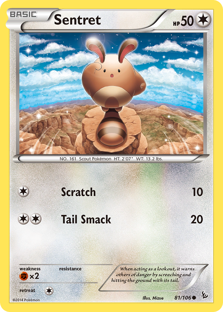 Sentret (81/106) [XY: Flashfire] | Tabernacle Games