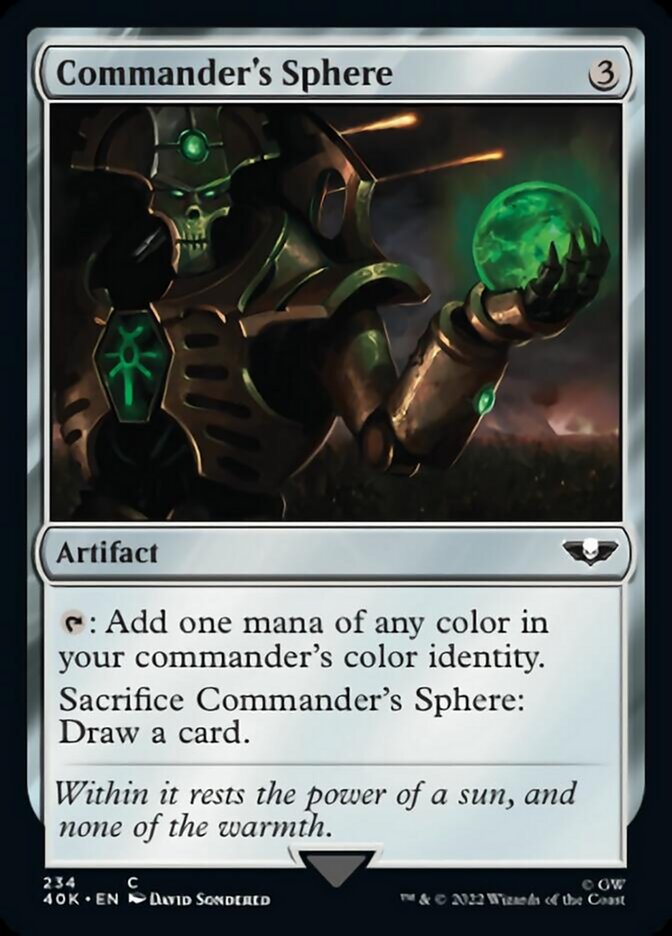 Commander's Sphere (234) (Surge Foil) [Universes Beyond: Warhammer 40,000] | Tabernacle Games