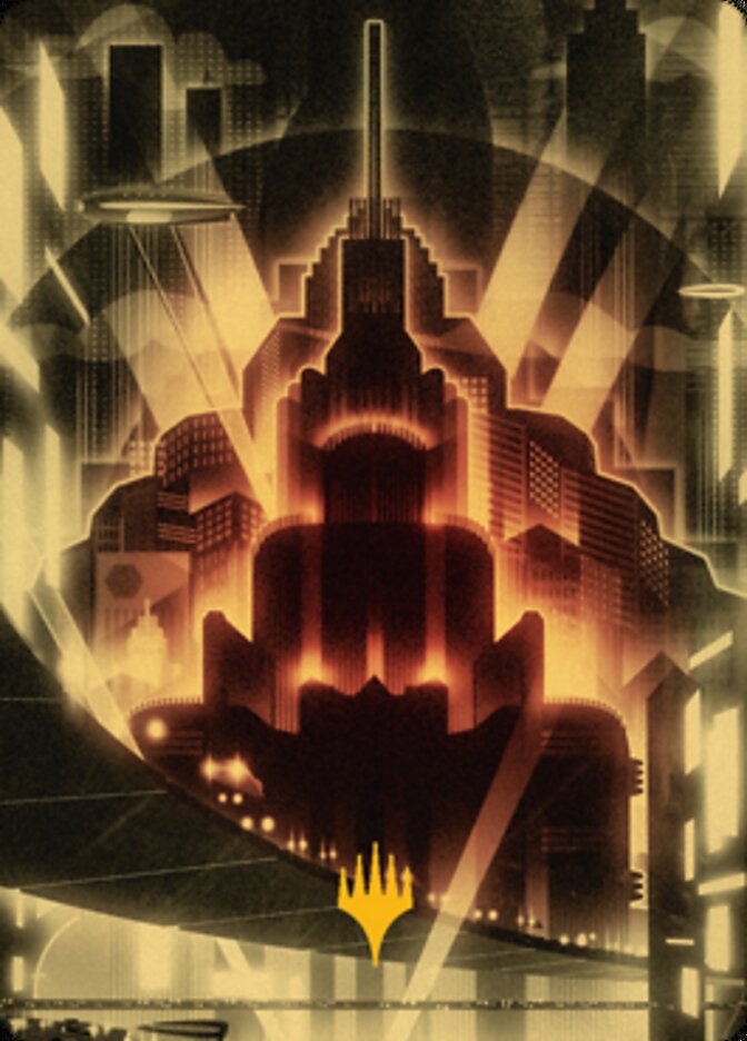 Plains Art Card (Gold-Stamped Signature) [Streets of New Capenna Art Series] | Tabernacle Games