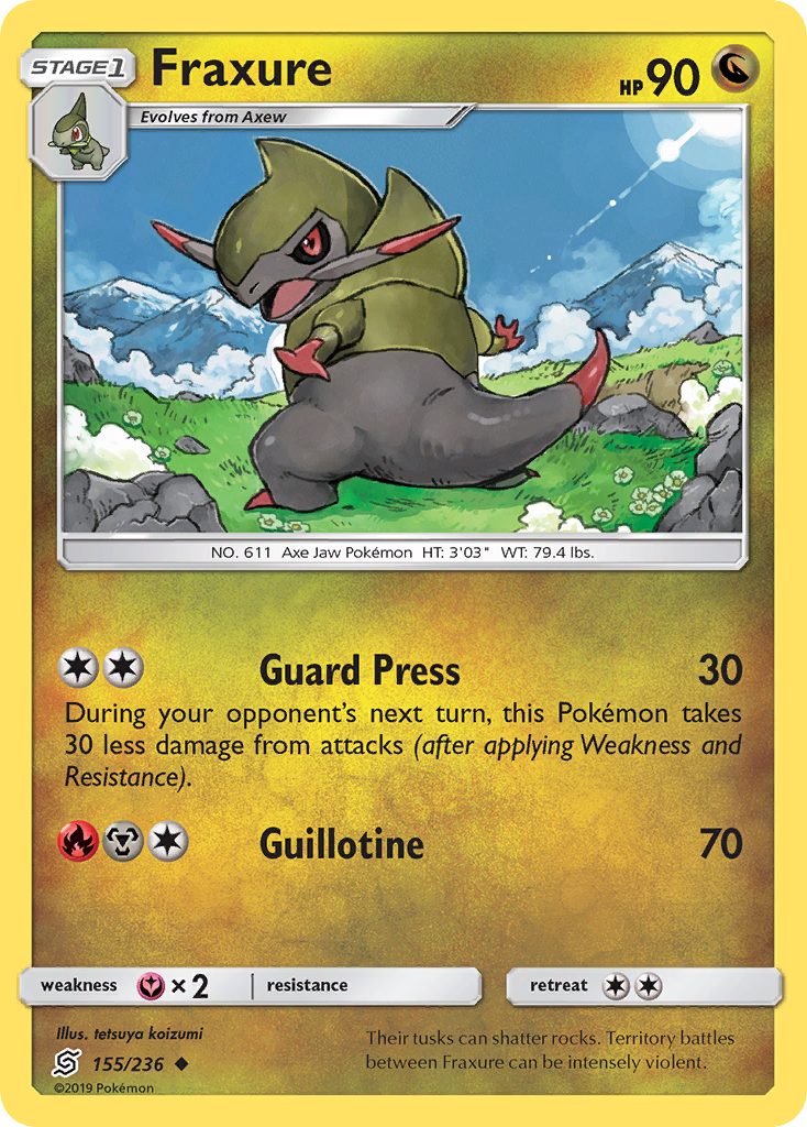Fraxure (155/236) [Sun & Moon: Unified Minds] | Tabernacle Games