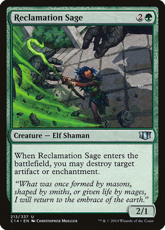 Reclamation Sage [Commander 2014] | Tabernacle Games