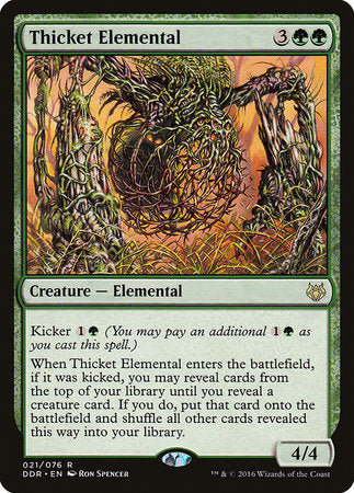 Thicket Elemental [Duel Decks: Nissa vs. Ob Nixilis] | Tabernacle Games