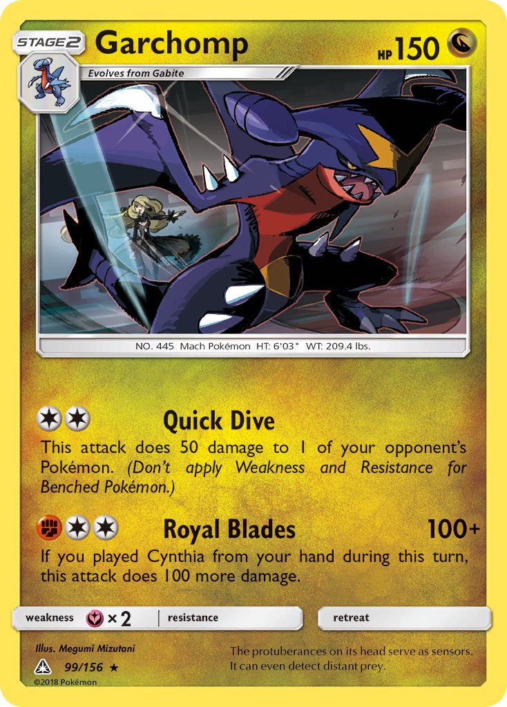 Garchomp (99/156) (Cracked Ice Holo) (Theme Deck Exclusive) [Sun & Moon: Ultra Prism] | Tabernacle Games