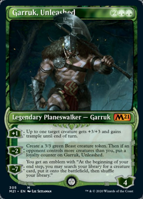 Garruk, Unleashed (Showcase) [Core Set 2021] | Tabernacle Games