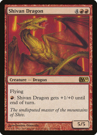 Shivan Dragon [Magic 2010] | Tabernacle Games