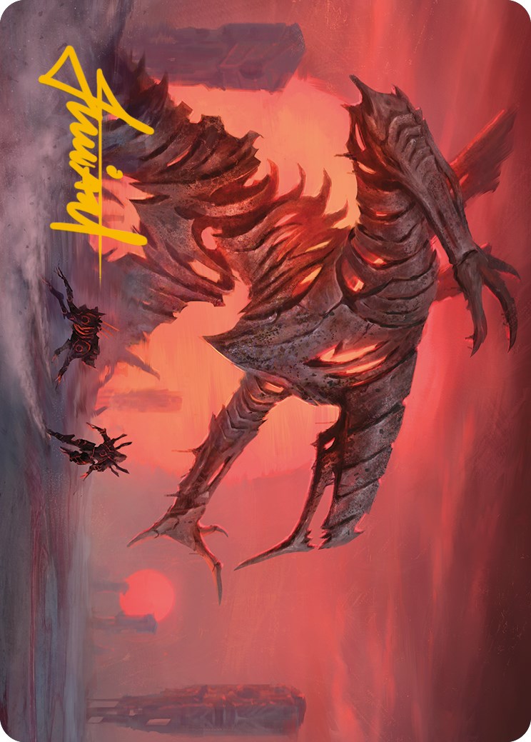 Red Sun's Zenith Art Card (Gold-Stamped Signature) [Phyrexia: All Will Be One Art Series] | Tabernacle Games