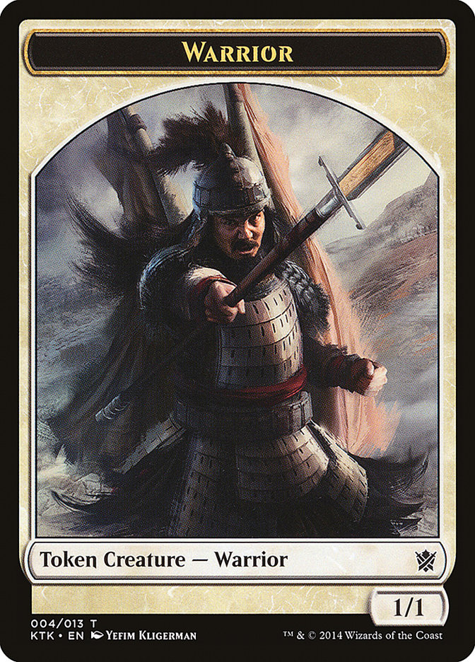 Warrior (004/013) [Khans of Tarkir Tokens] | Tabernacle Games