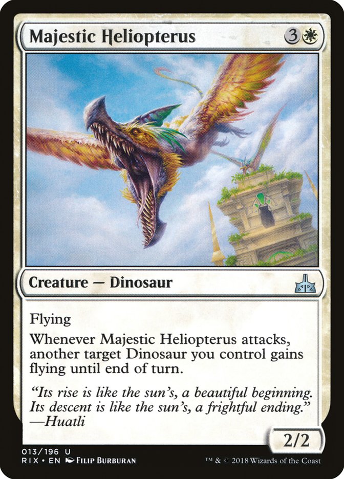 Majestic Heliopterus [Rivals of Ixalan] | Tabernacle Games