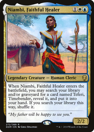 Niambi, Faithful Healer [Dominaria] | Tabernacle Games