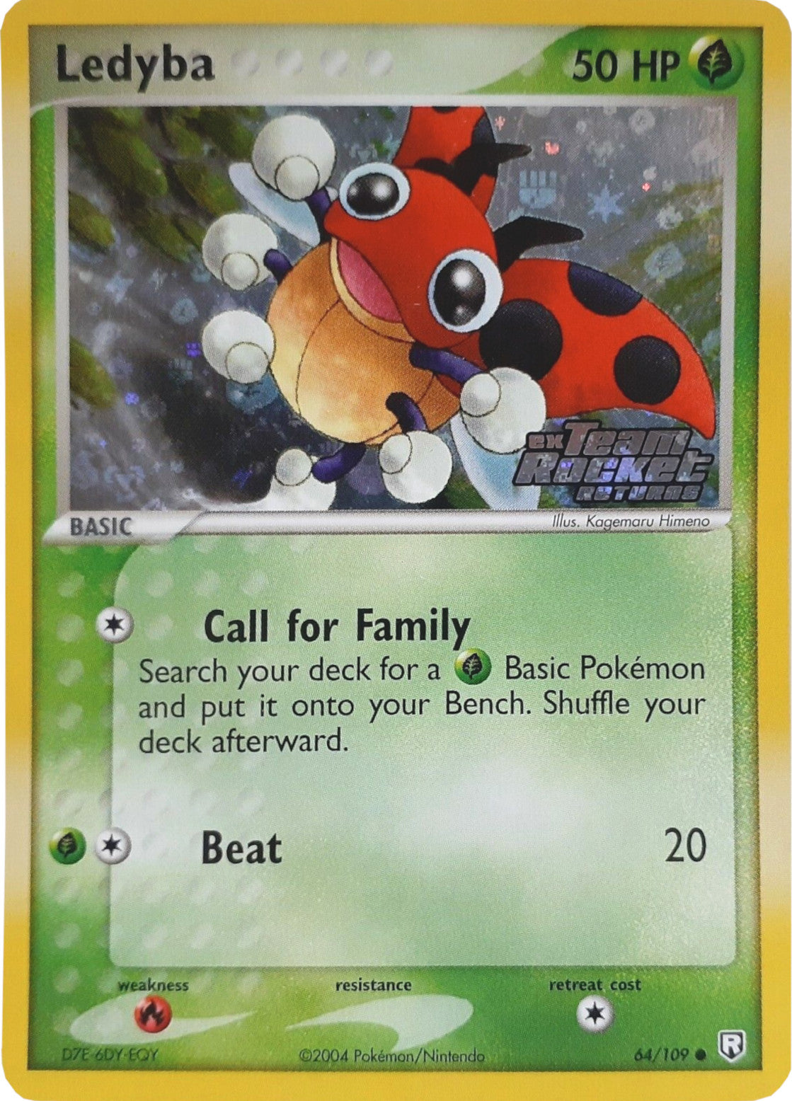 Ledyba (64/109) (Stamped) [EX: Team Rocket Returns] | Tabernacle Games