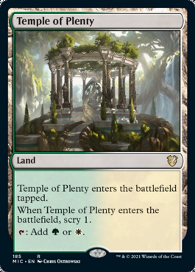 Temple of Plenty [Innistrad: Midnight Hunt Commander] | Tabernacle Games