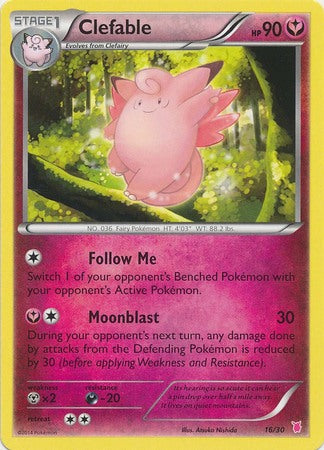 Clefable (16/30) [XY: Trainer Kit 1 - Wigglytuff] | Tabernacle Games