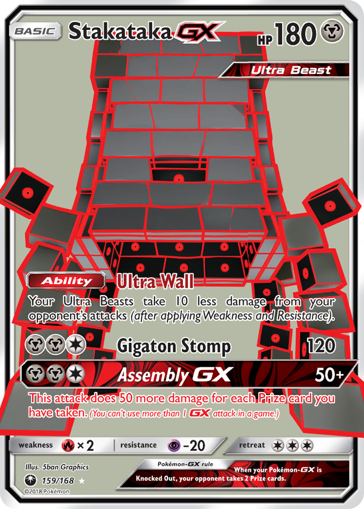 Stakataka GX (159/168) [Sun & Moon: Celestial Storm] | Tabernacle Games