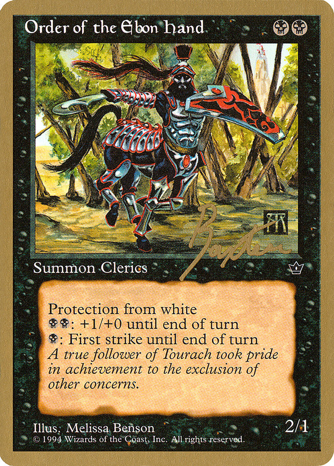 Order of the Ebon Hand (Benson) (George Baxter) [Pro Tour Collector Set] | Tabernacle Games