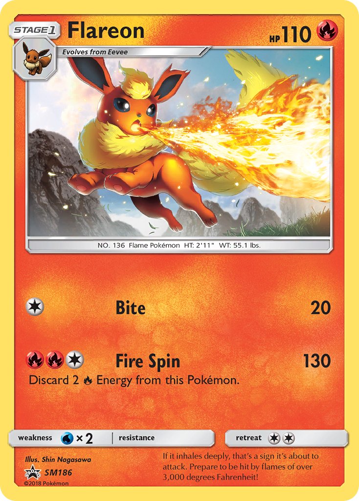 Flareon (SM186) [Sun & Moon: Black Star Promos] | Tabernacle Games