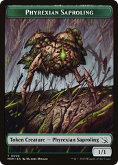 Monk // Phyrexian Saproling Double-Sided Token [March of the Machine Tokens] | Tabernacle Games