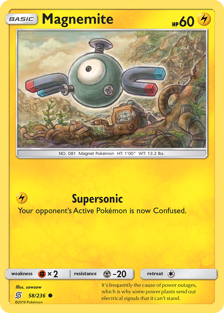 Magnemite (58/236) [Sun & Moon: Unified Minds] | Tabernacle Games