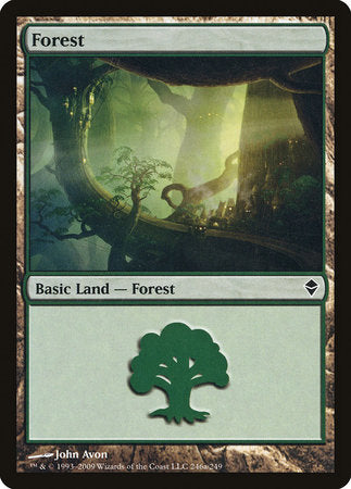 Forest (246a) [Zendikar] | Tabernacle Games