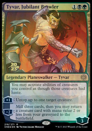 Tyvar, Jubilant Brawler [Phyrexia: All Will Be One Prerelease Promos] | Tabernacle Games
