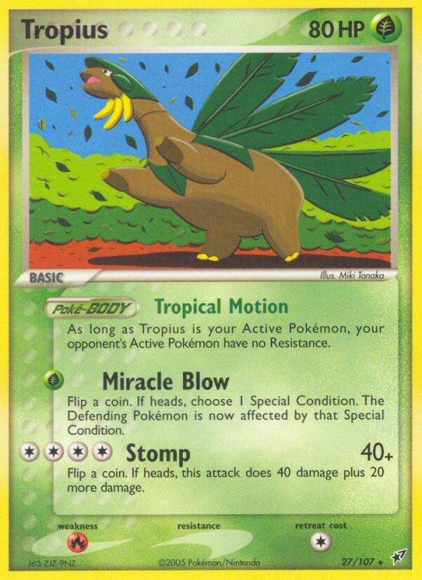 Tropius (27/107) [EX: Deoxys] | Tabernacle Games