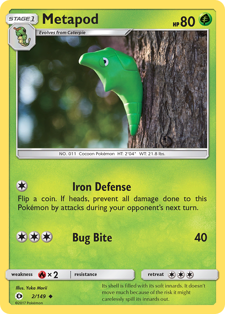 Metapod (2/149) [Sun & Moon: Base Set] | Tabernacle Games