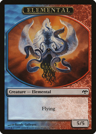 Elemental Token (Blue/Red) [Eventide Tokens] | Tabernacle Games