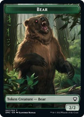 Kavu // Bear Double-sided Token [Dominaria United Commander Tokens] | Tabernacle Games