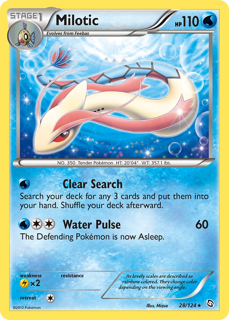 Milotic (28/124) (Theme Deck Exclusive) [Black & White: Dragons Exalted] | Tabernacle Games