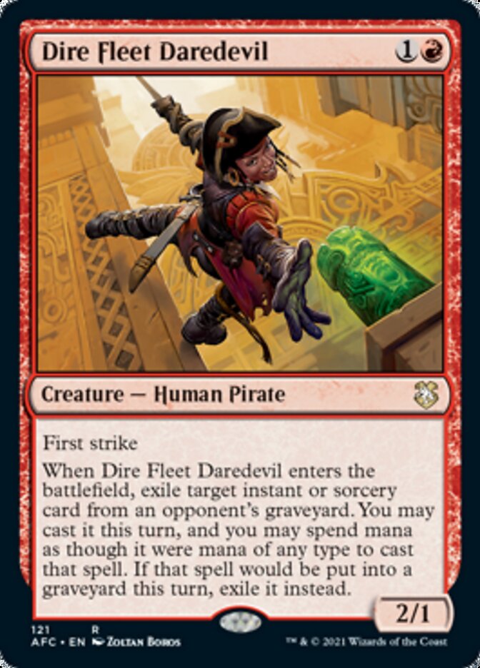 Dire Fleet Daredevil [Dungeons & Dragons: Adventures in the Forgotten Realms Commander] | Tabernacle Games
