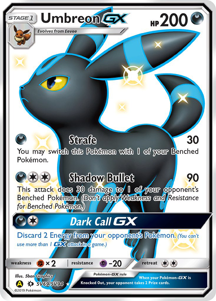 Umbreon GX (SV69/SV94) [Sun & Moon: Hidden Fates - Shiny Vault] | Tabernacle Games