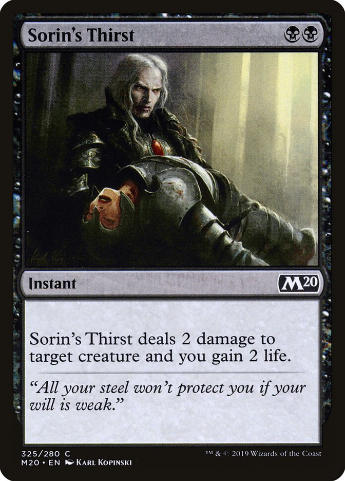 Sorin's Thirst [Core Set 2020] | Tabernacle Games