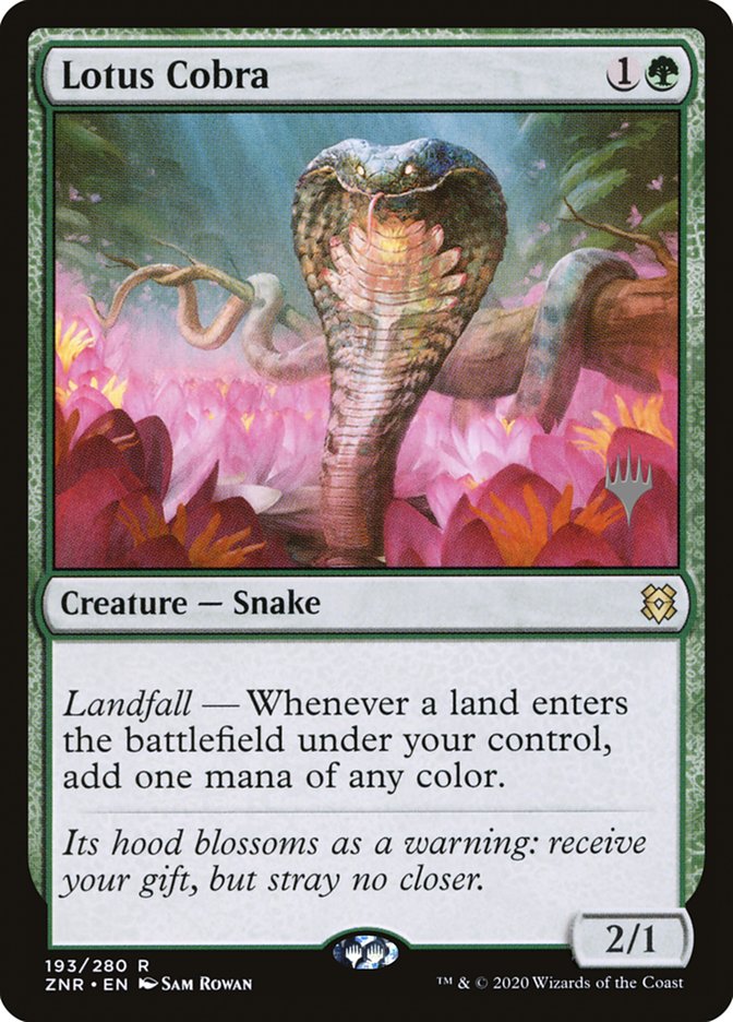 Lotus Cobra (Promo Pack) [Zendikar Rising Promos] | Tabernacle Games